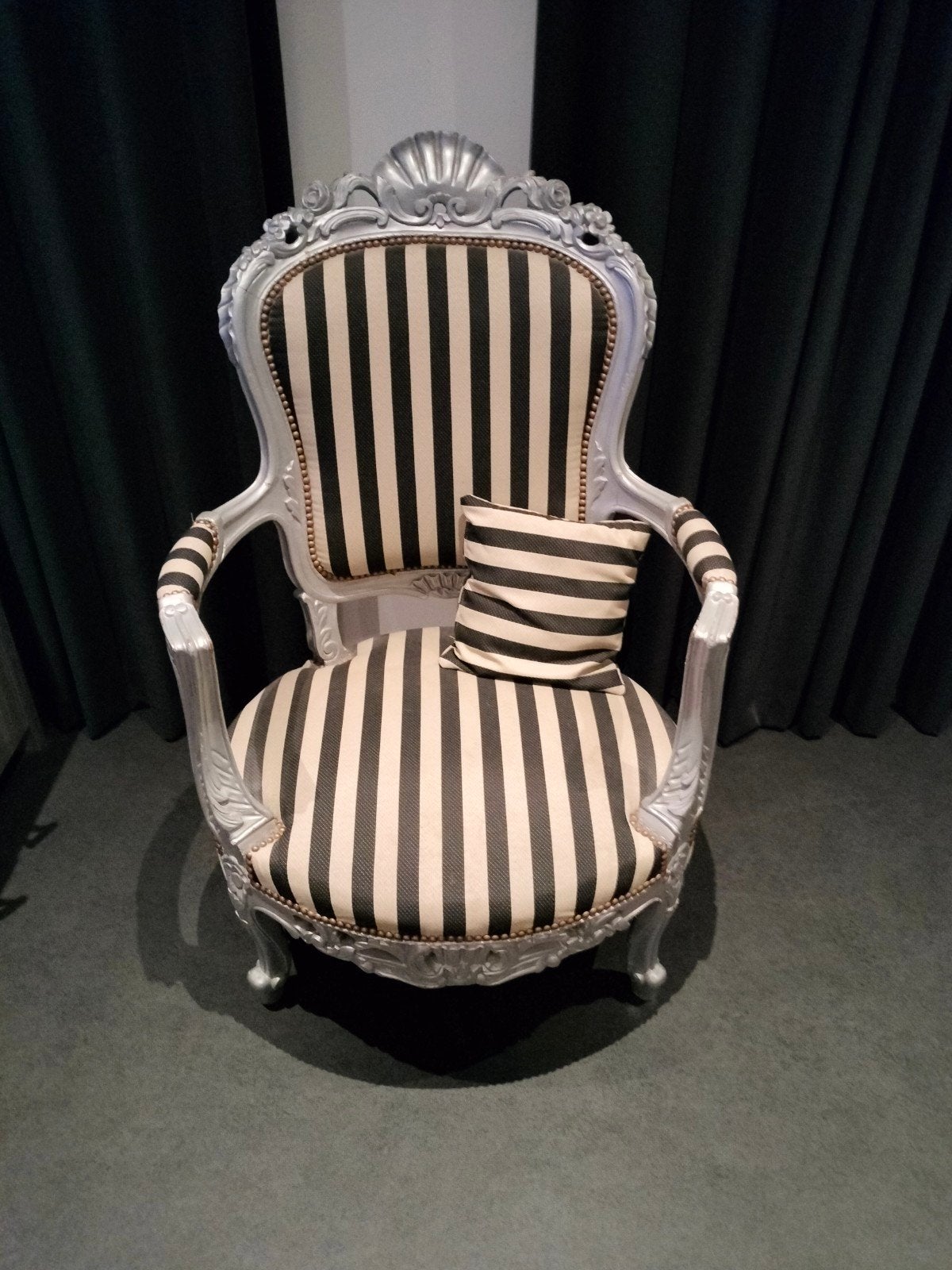 Brocante barok stoel groot, Ophalen of Verzenden