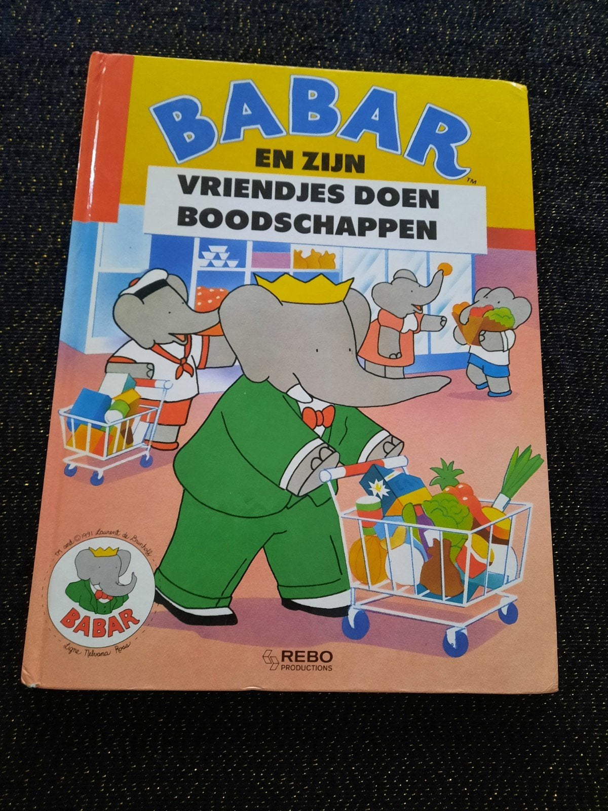 Babar en zijn vriendjes doen boodschappen - Hardcover, Fictie algemeen, Jongen of Meisje, Ophalen of Verzenden, Zo goed als nieuw