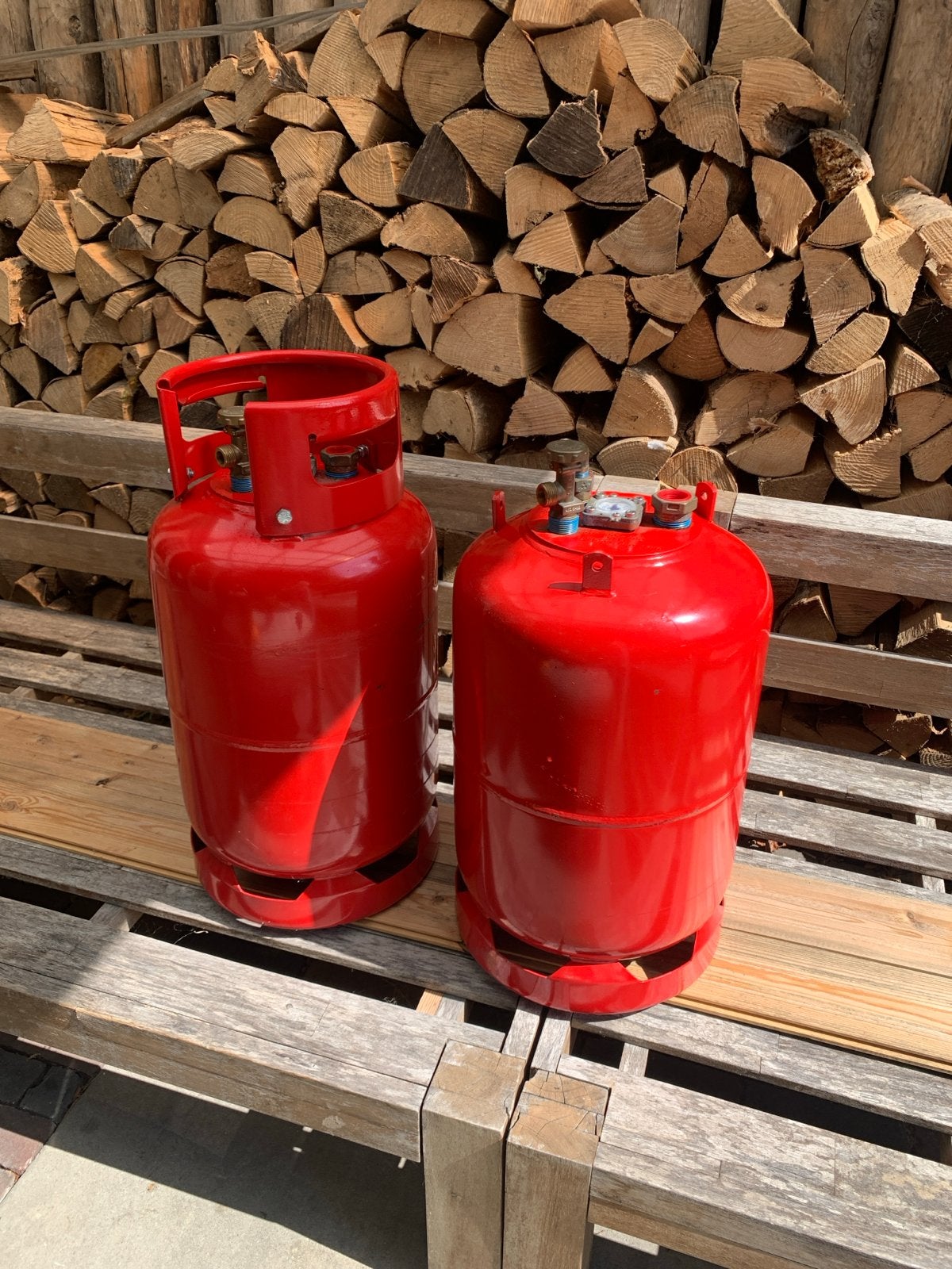 2x LPG gasflessen 11KG met inhoudsmeter, Ophalen, Zo goed als nieuw
