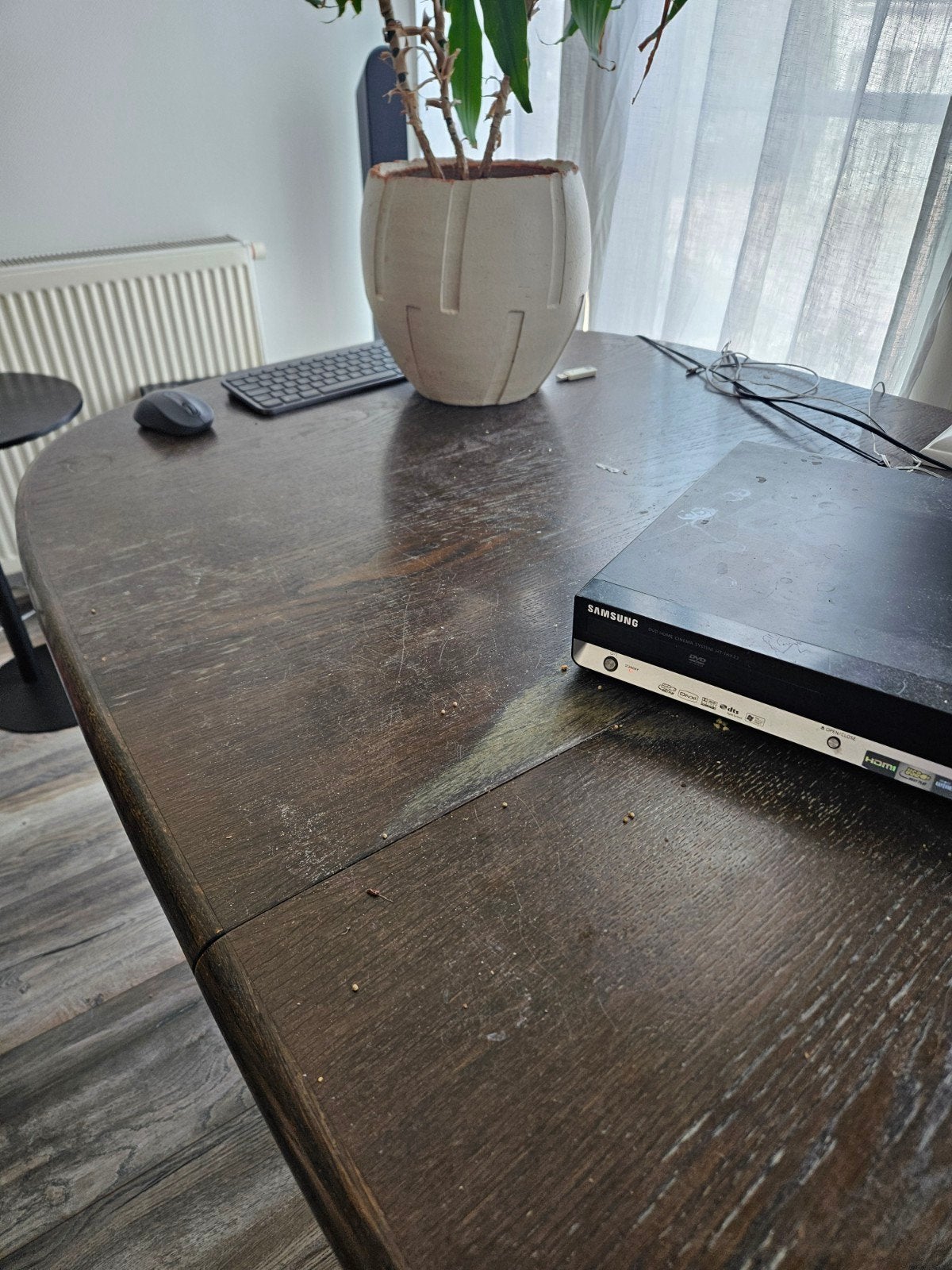 Uitschuifbare eettafel 70x170x172 cm, Gebruikt, Vijf personen of meer, 150 tot 200 cm, Rechthoekig