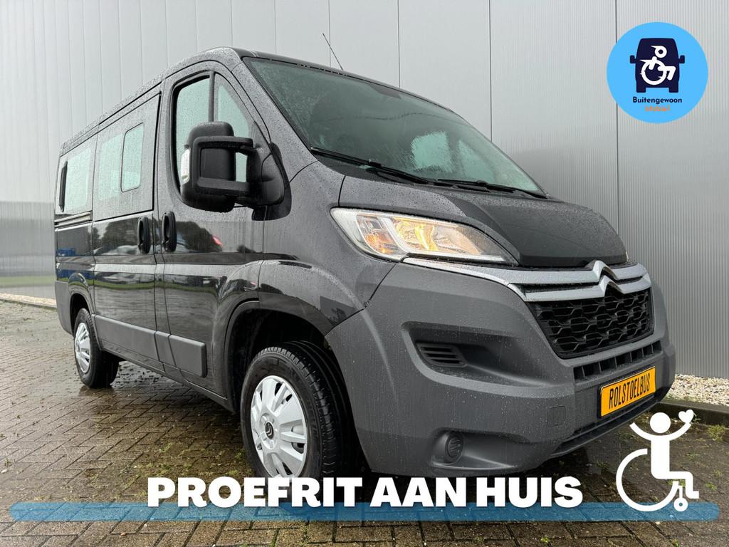 Citroen Jumper Rolstoelbus Rolstoel Voorin | Cruise control, Auto's, Bestelauto's, Voorwielaandrijving, 12 maanden, Gebruikt, Zwart