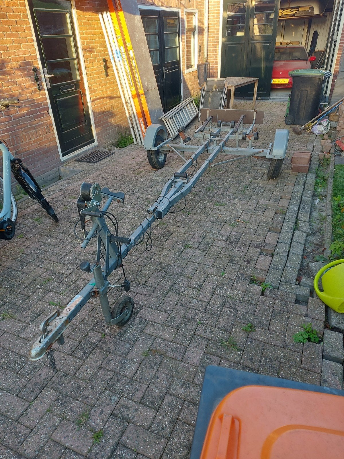 kanteltrailer, Ophalen, Minder dan 1500 kg, Gebruikt, Sloepentrailer