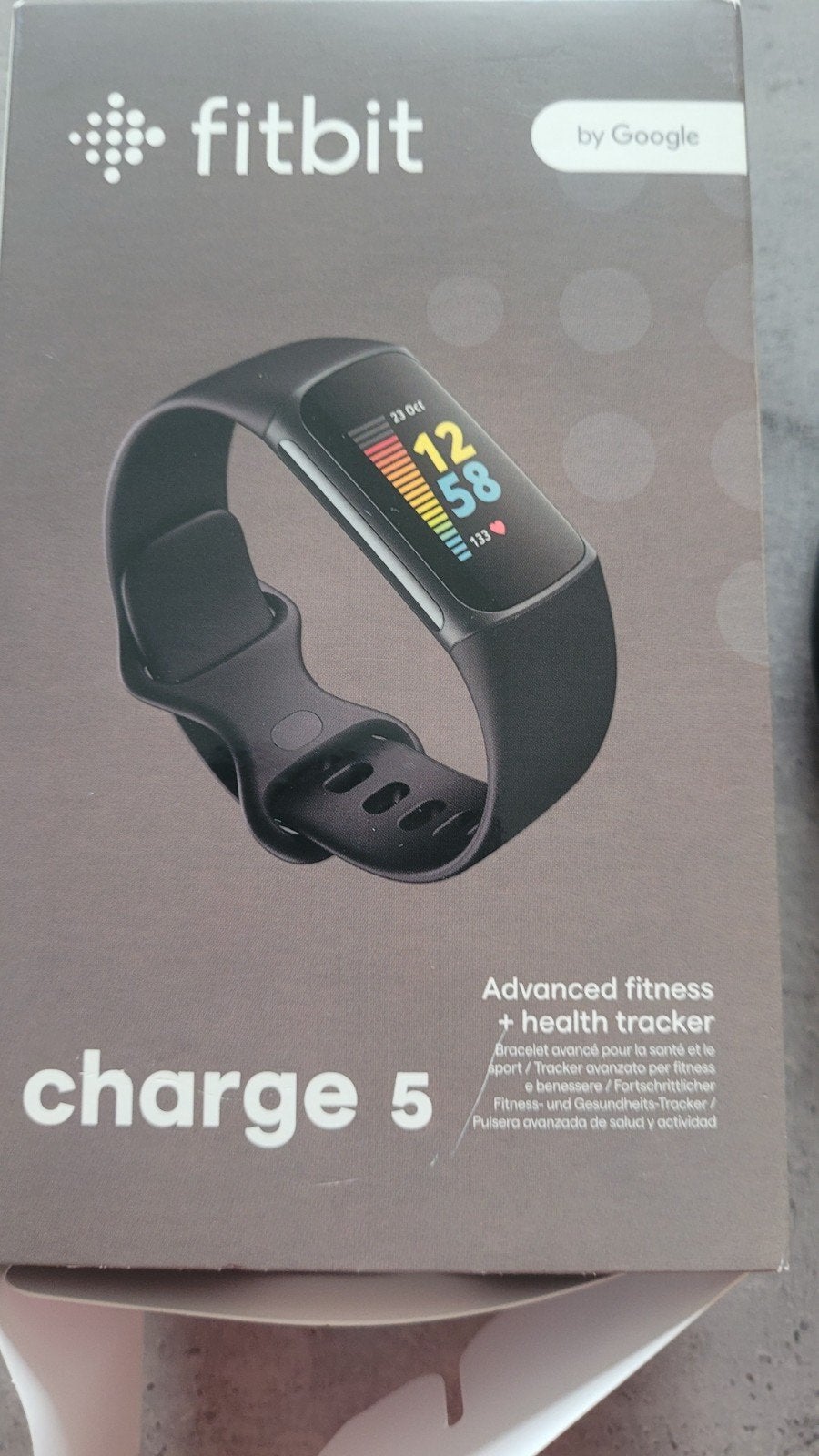Fitbit Charge 5 Advanced Fitness + Health Tracker Zwart, Sieraden, Tassen en Uiterlijk, Gebruikt, Zwart, Ophalen of Verzenden