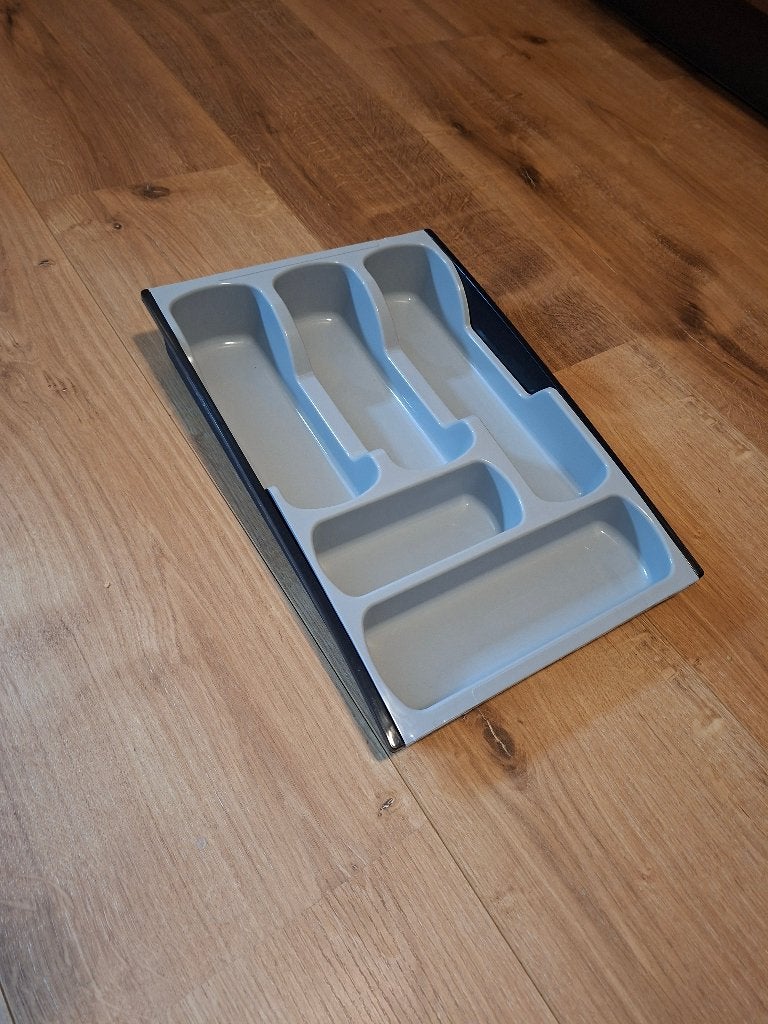 Besteklade, Ophalen, Kunststof, Grijs, Overige typen