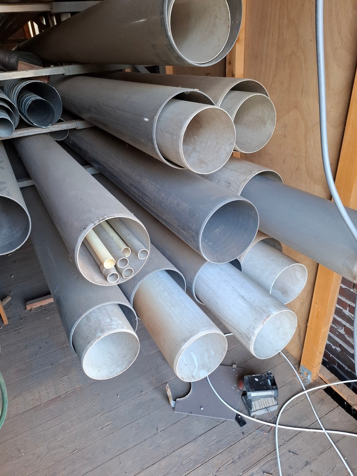 Kunststof afvoerbuizen en diverse fittingen, Ophalen, Afvoer, Pvc, 6 meter of meer