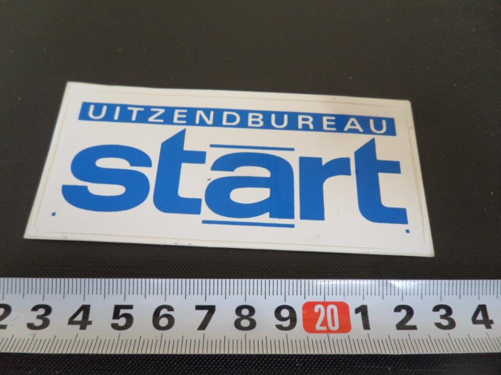 sticker Uitzendburea START, Verzamelen, Stickers, Ophalen, Zo goed als nieuw