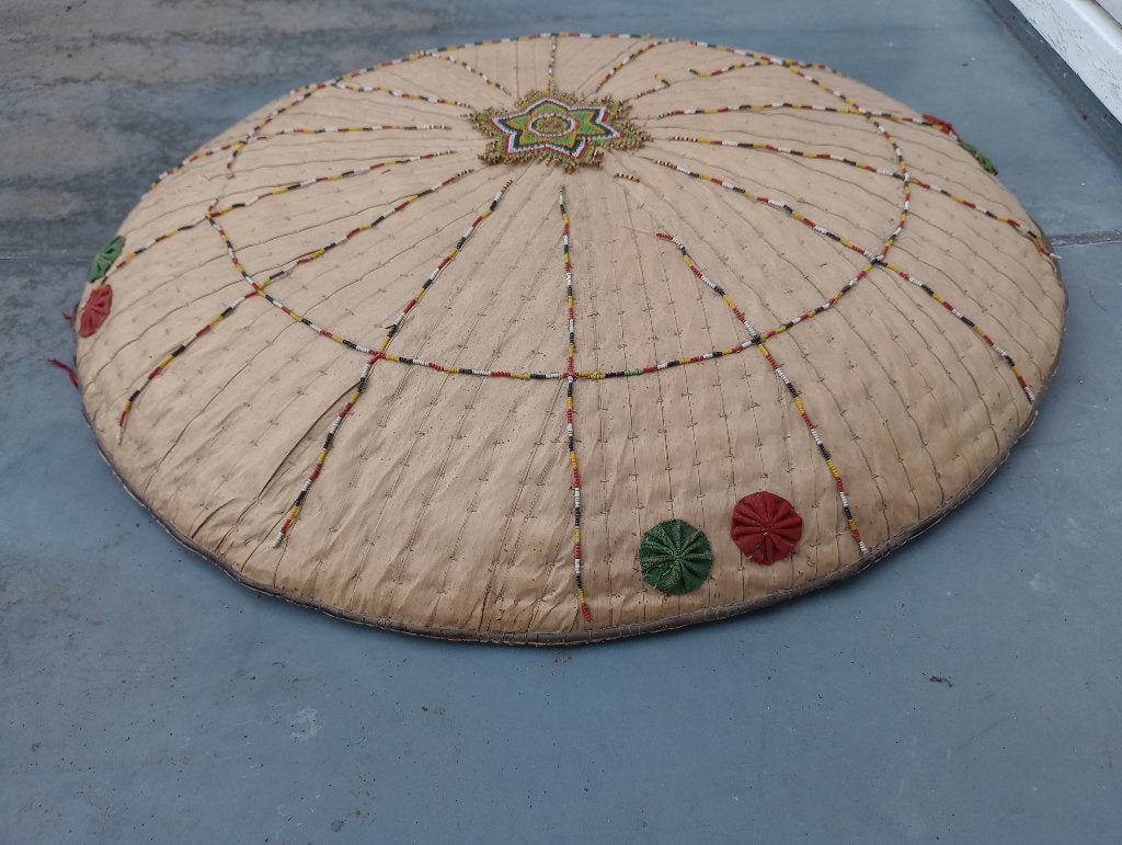 Dayak dajak sunhat zonnehoed Borneo Kalimantan, Ophalen, Handgemaakt, Natuurlijk materiaal, Overige typen