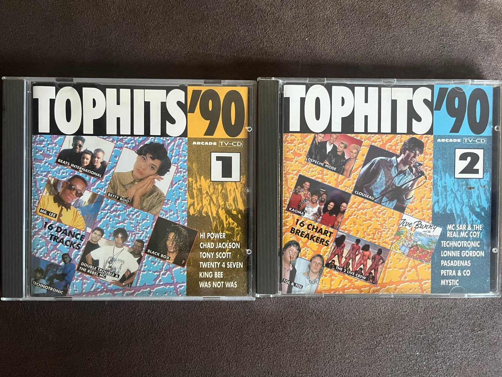 Tophits '90 Deel 1 & 2 (Arcade), Cd's en Dvd's, Cd's | Dance en House, Gebruikt, Ophalen of Verzenden, Verzamelalbum, Disco