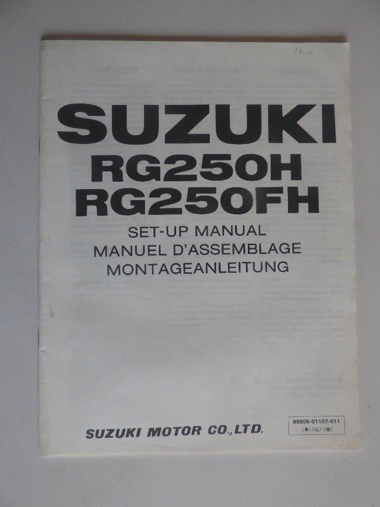 SUZUKI RG250H / RG250FH MONTAGE HANDLEIDING, Motoren, Ophalen of Verzenden, Suzuki