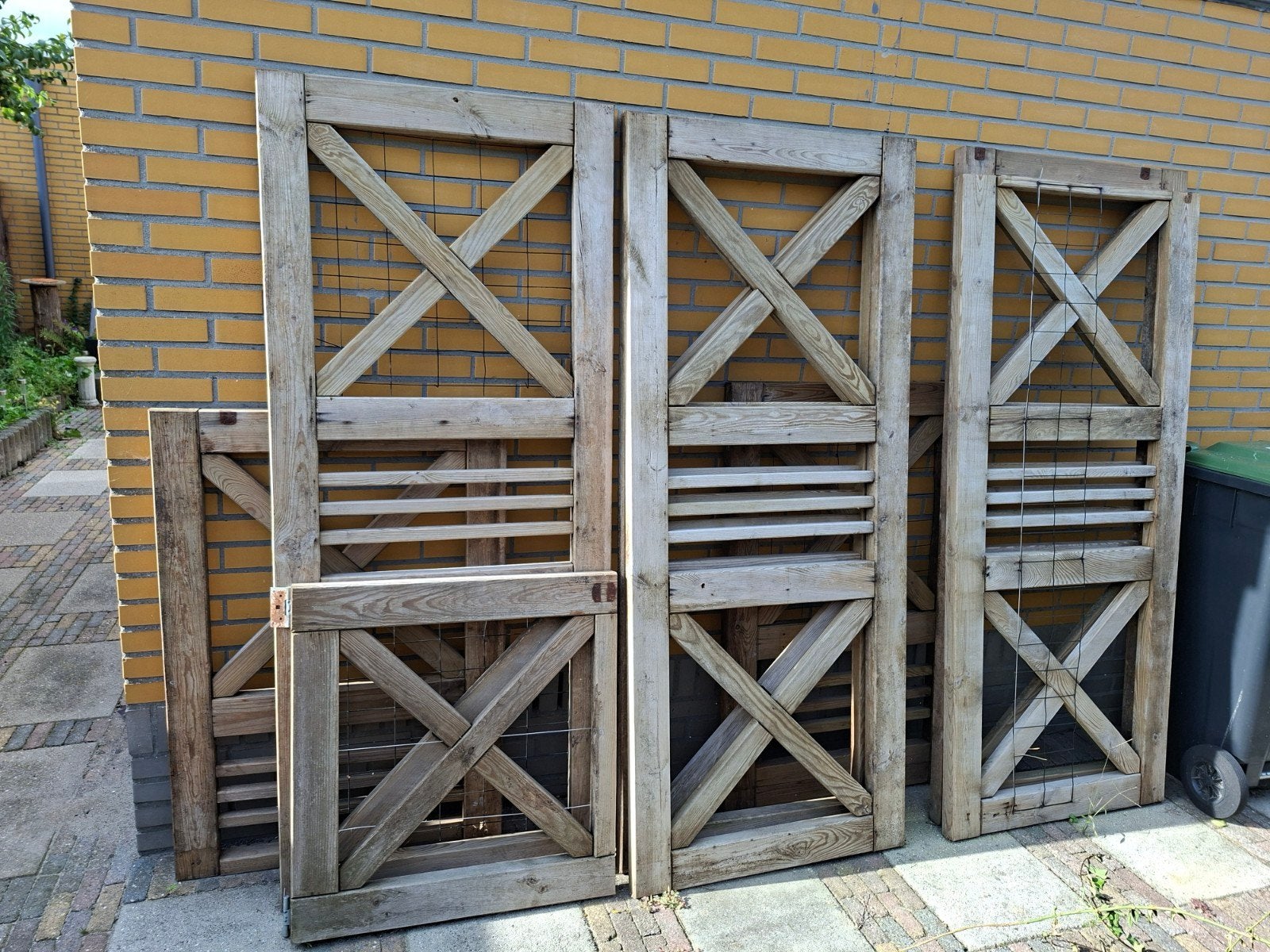 hardhouten tuinhekje., Tuin en Terras, Ophalen, Gebruikt, Hout, Tuinhek