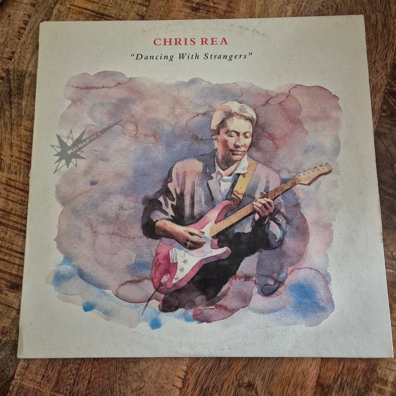Chris Rea - Dancing With Strangers LP (1987), Ophalen of Verzenden, Gebruikt, Album