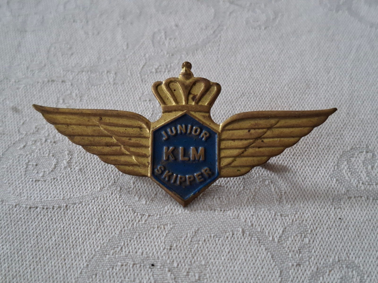 Wing KLM  Junior Skipper, Verzenden, Overige soorten, Nederland, Embleem of Badge