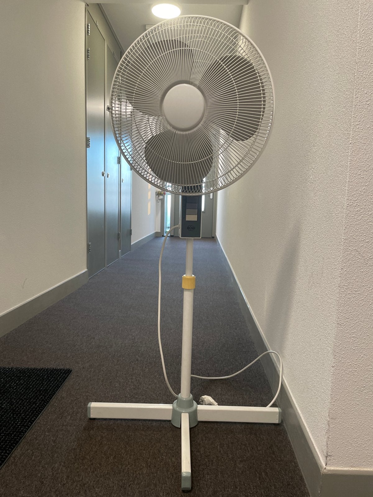 ELRO Statiefventilator - Wit, 3 snelheden, Ophalen of Verzenden, Gebruikt, Statiefventilator