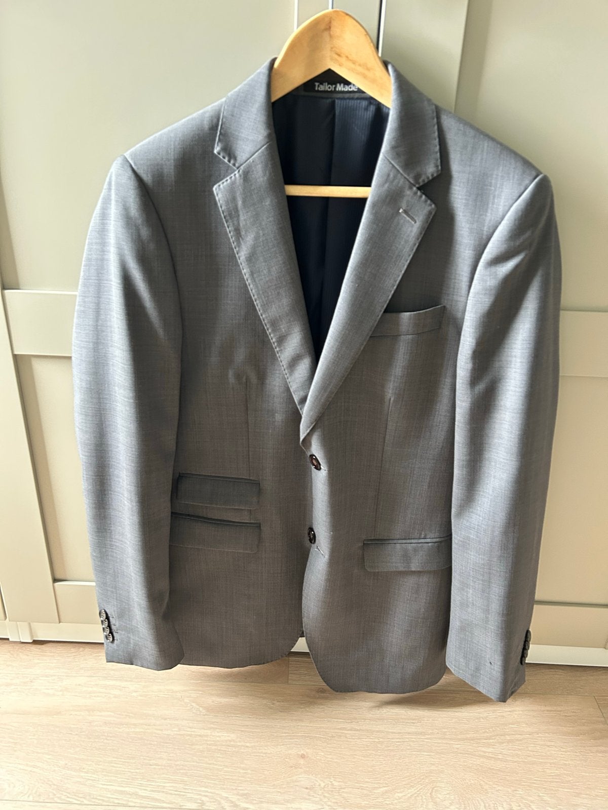 Grijs Colbert / Blazer LIV Collection Maat 46 Wolmix, Kleding | Heren, Ophalen of Verzenden, Zo goed als nieuw, Maat 46 (S) of kleiner