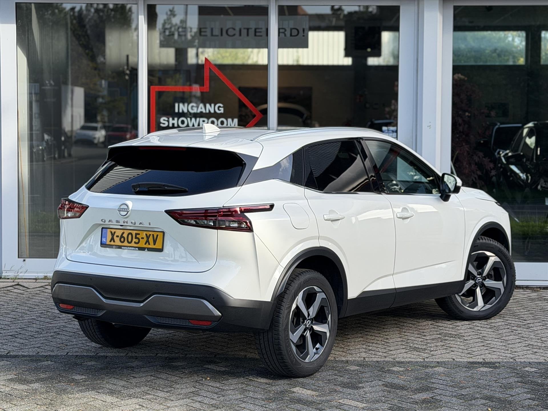 NISSAN Qashqai 1.3 Mild-Hybrid 158pk Xtronic N-Connecta | Pa, Auto's, Dealer onderhouden, Stof, Wit, Origineel Nederlands