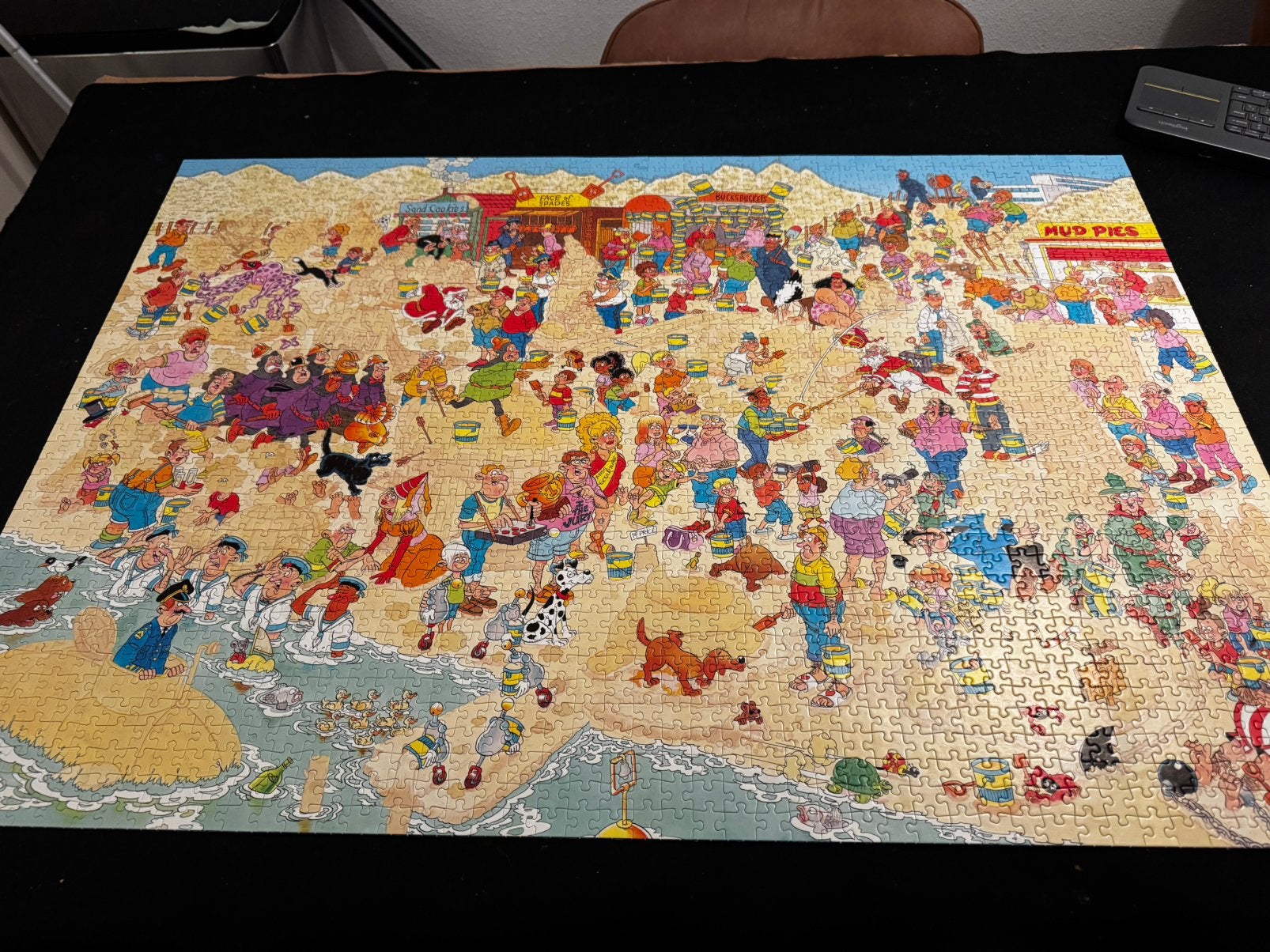 Puzzel jan van Haasteren 2000 stukjes, Ophalen, Meer dan 1500 stukjes, Zo goed als nieuw