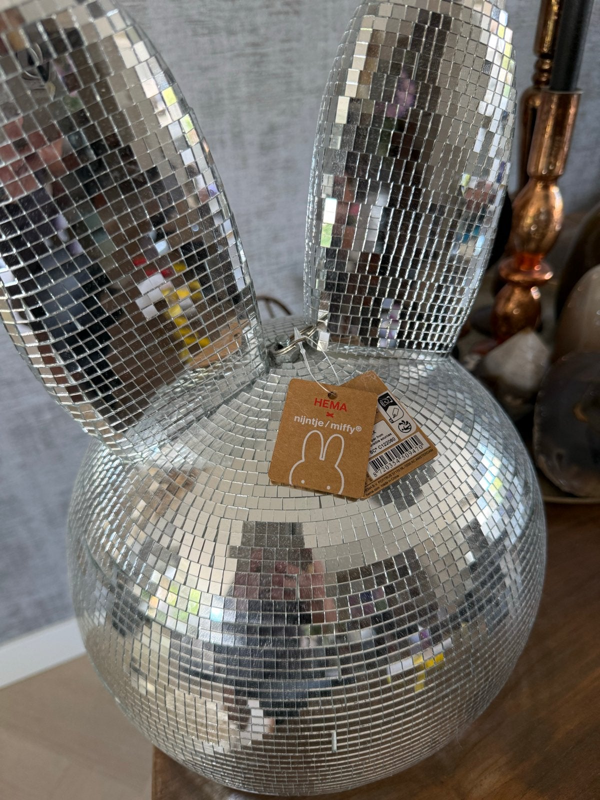 Nijntje discobal nieuw met kaartje, Ophalen of Verzenden, Nieuw, Zilver, Kunststof