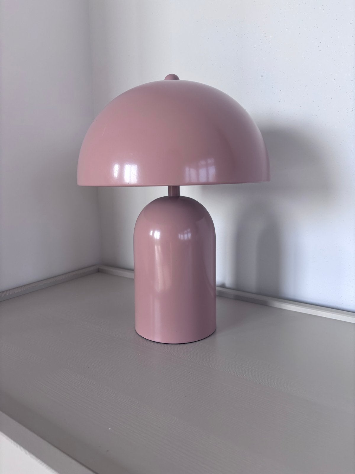 Westwing lamp oud roze - diameter 11cm, hoogte 30cm, Ophalen of Verzenden, Zo goed als nieuw, Metaal, Minder dan 50 cm