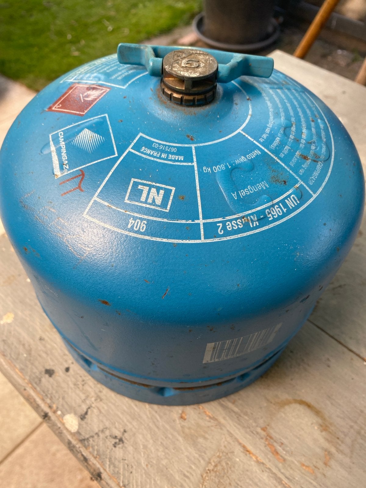 Campingaz gasfles 904 - Leeg, Caravans en Kamperen, Kampeeraccessoires, Ophalen, Gebruikt