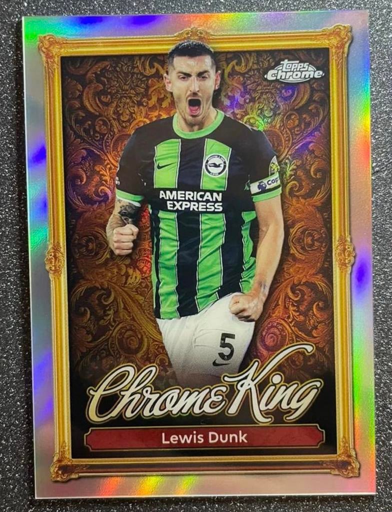 Topps Premier League 25/26  CHROME KING  LEWIS DUNK BRIGHTON, Verzenden, Zo goed als nieuw, Plaatje