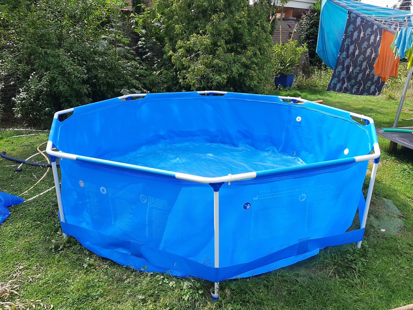 Zwembad 3m rond compleet pakket met veel extra's (zie onder), Tuin en Terras, Ophalen, Rond, Zo goed als nieuw, Opzetzwembad