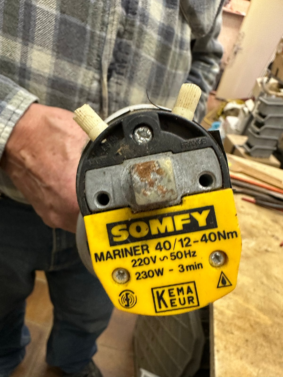 Somfy Mariner 40/12-40Nm buismotor voor rolluik/zonwering, Gebruikt, 200 cm of meer, Minder dan 100 cm, Ophalen of Verzenden