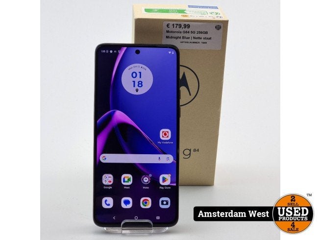 Motorola G84 5G 256GB Midnight Blue | Nette staat, Telecommunicatie, Motorola, Zo goed als nieuw, Support@motorola.com, 222 W. Merchandise Mart Plaza
Suite 1800
Chicago, IL 60654
United States