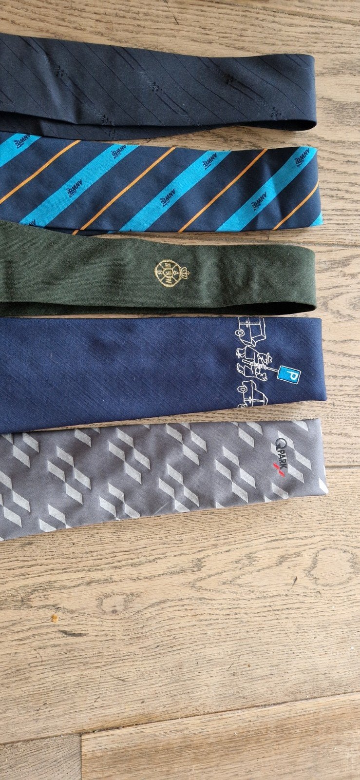 Unieke vintage ANWB & Q-Park stropdassen -, Verzamelen, Overige Verzamelen, Ophalen of Verzenden
