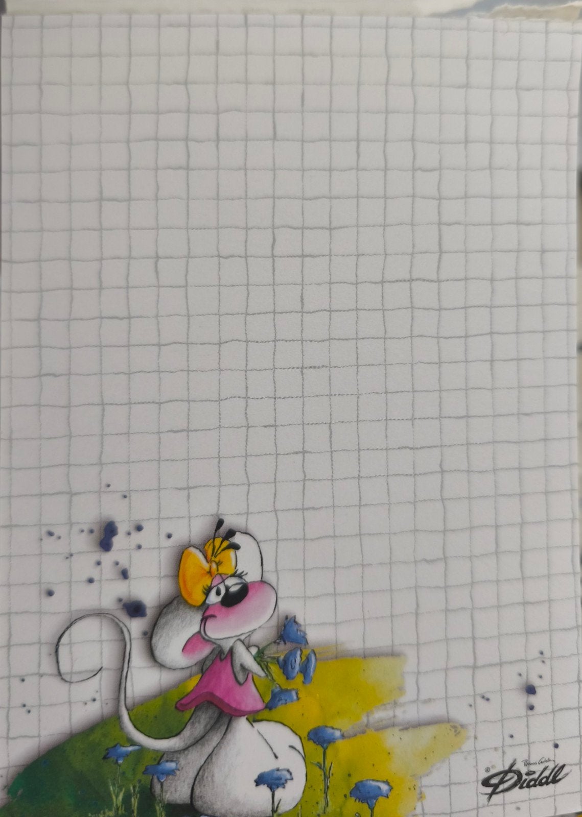 Diddl blaadje (A6 wit 53), Verzenden, Papier, Kaart of Schrift