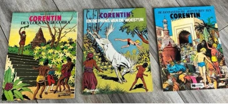 Paul Cuvelier Corentin en de Prins van de Woestijn Deel 5, Meerdere stripboeken, Ophalen of Verzenden, Gelezen