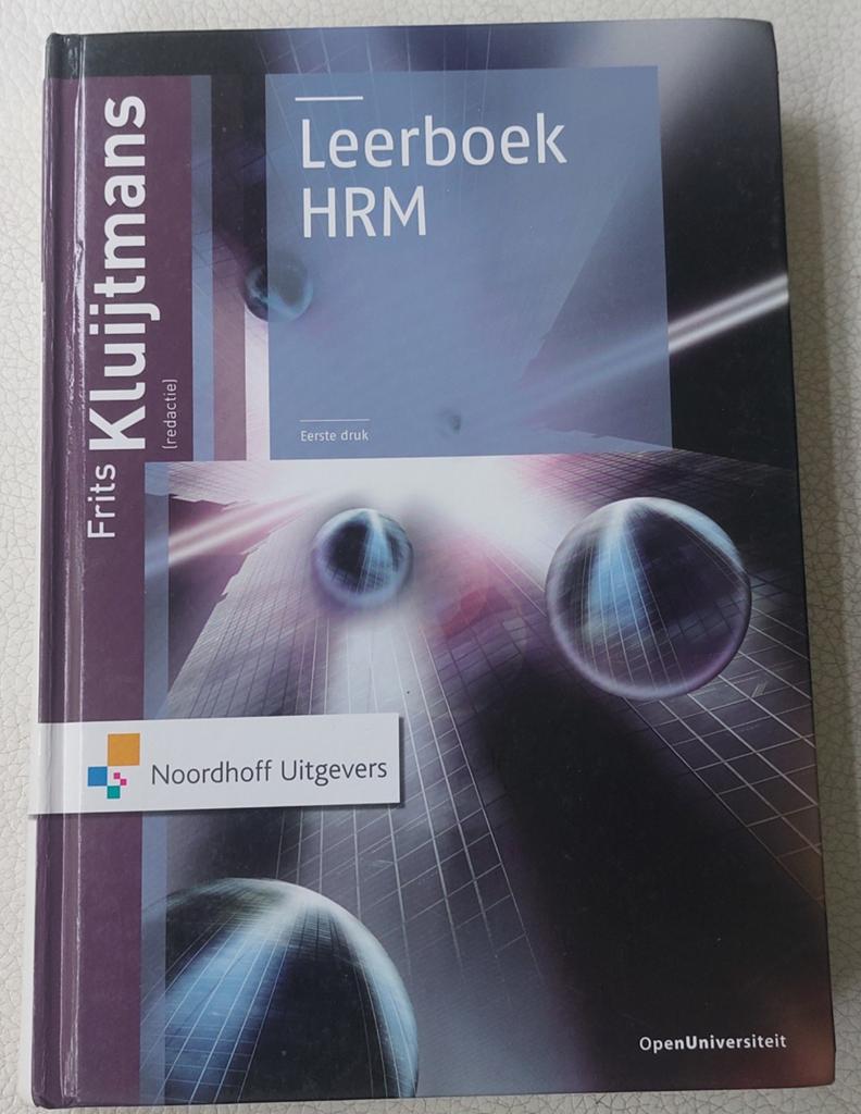 Leerboek HRM - Frits Kluijtmans (Eerste druk), Boeken, Zo goed als nieuw, Frits Kluijtmans, Gamma, HBO