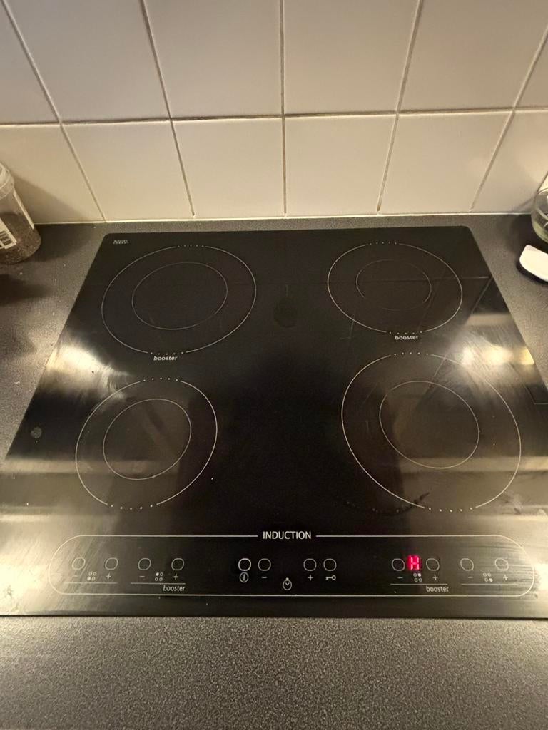 Whirlpool inbouw inductie kookplaat 56x49, Ophalen, Gebruikt, 4 kookzones, Inbouw