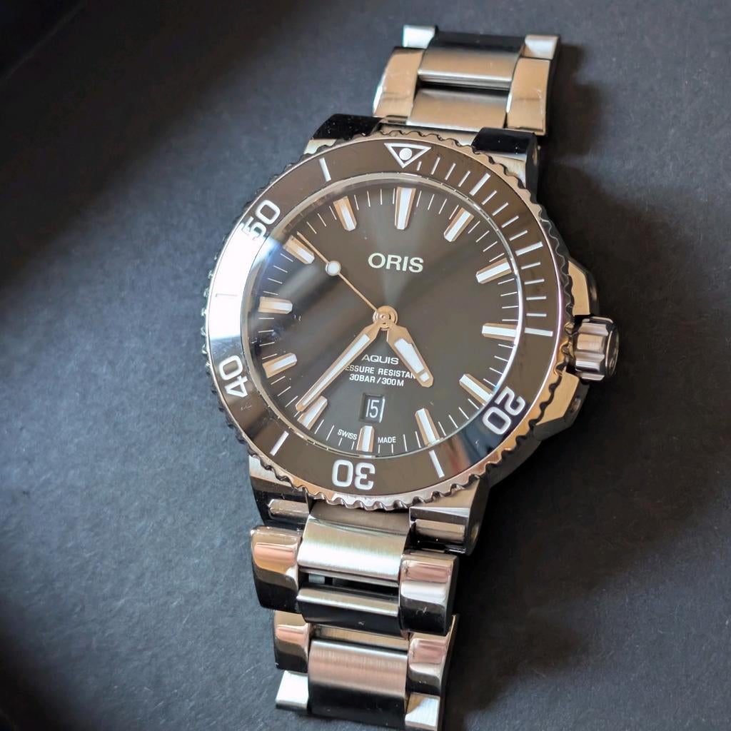 Oris Aquis 41.5mm Zwart Keramiek - Zo goed als nieuw, Ophalen of Verzenden
