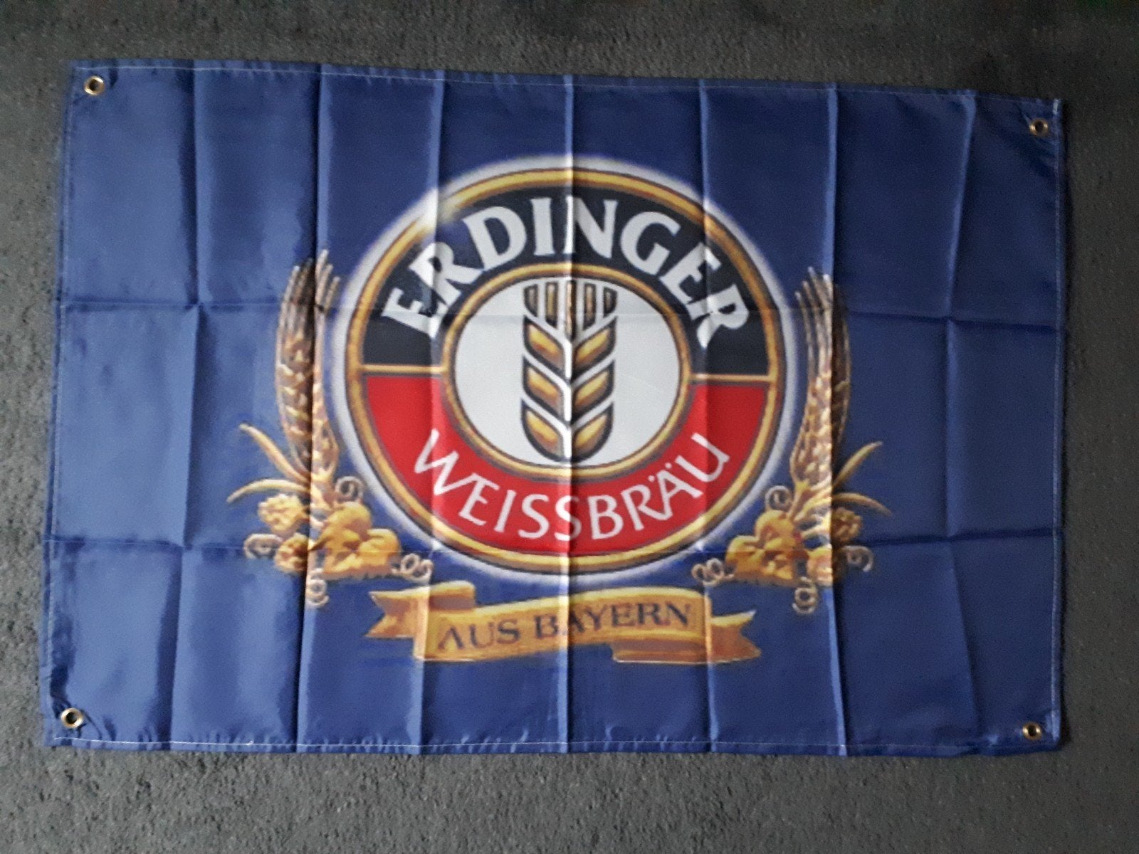 Erdinger 60x90 cm Reclame Vlag, Ophalen of Verzenden, Nieuw, Reclamebord, Plaat of Schild, Overige merken