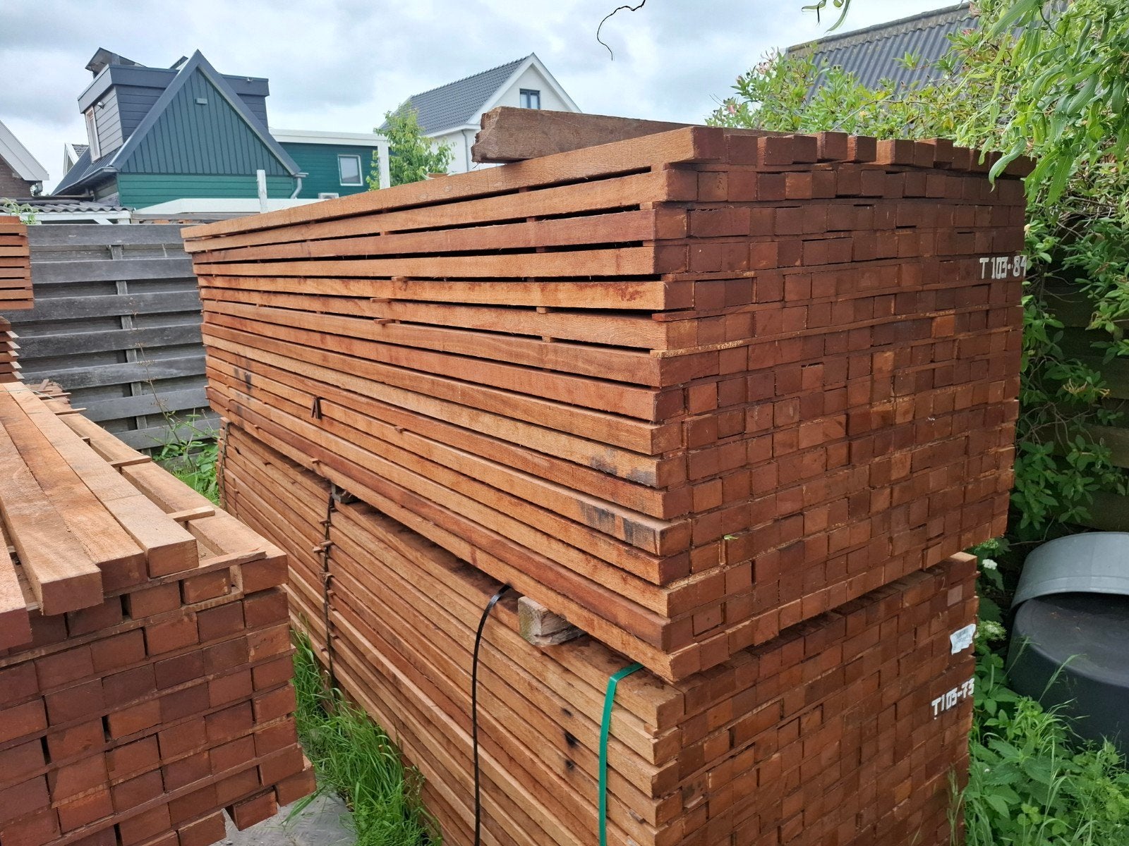 Hardhout palen balken 4x6x300 cm bezorgen mogelijk, Tuin en Terras, Ophalen, Nieuw, Balken, Hardhout