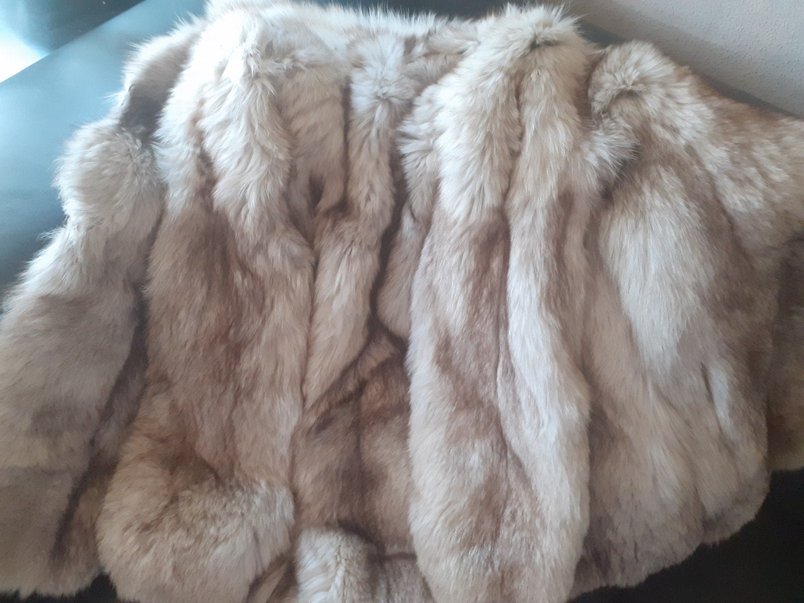 prachtige echte blauwvos bontjas bont jas bontmantel 34/36, Kleding | Dames, Jassen | Winter, Ophalen of Verzenden, Zo goed als nieuw