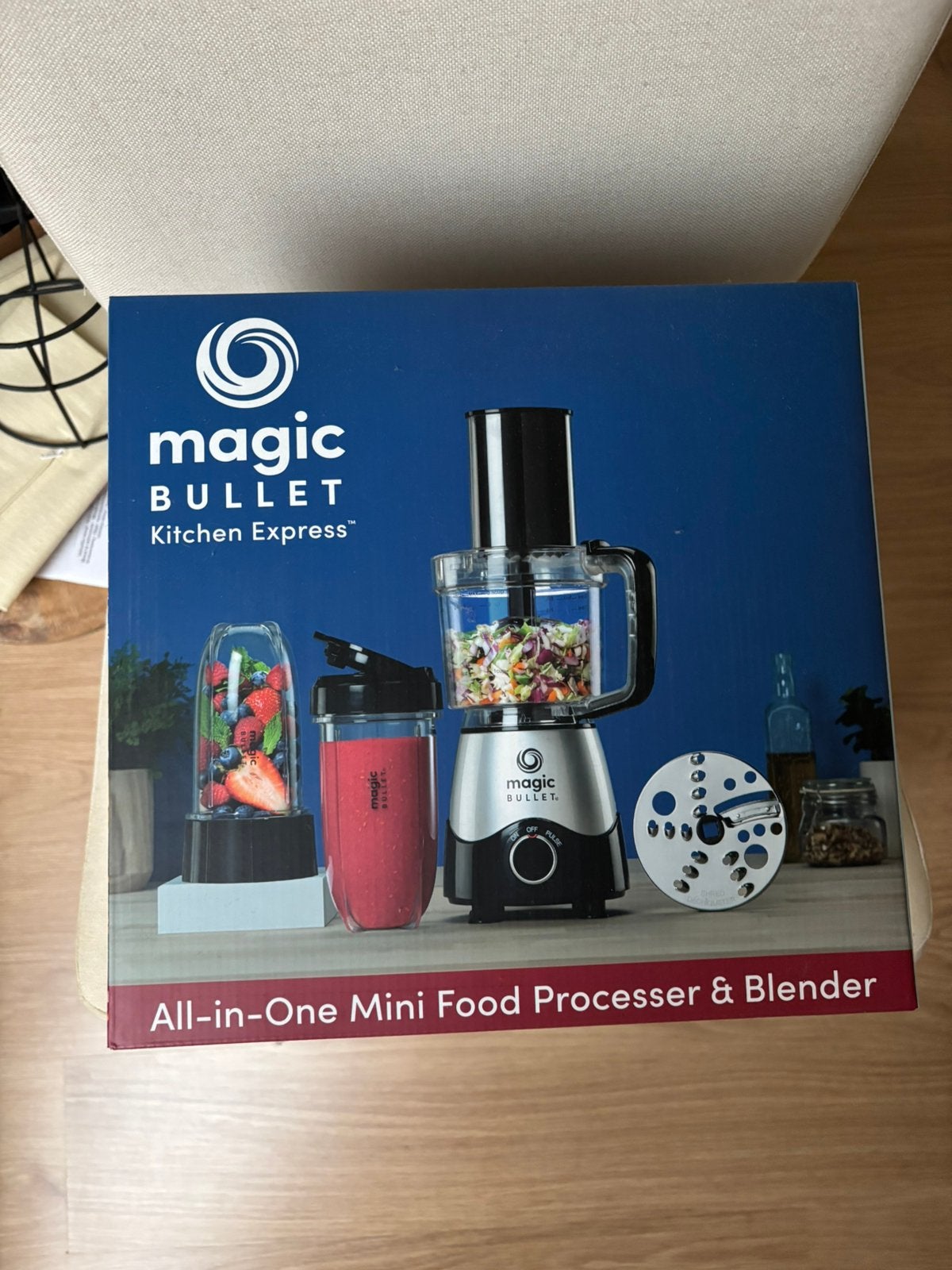 Magic bullet mini food processor en blender nieuw in doos, Ophalen of Verzenden, Nieuw, Blender