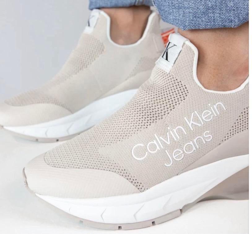 Calvin Klein Jeans Wedge Runner 2 sneakers nieuw maat 36, Kleding | Dames, Beige, Nieuw, Ophalen of Verzenden, Sneakers of Gympen