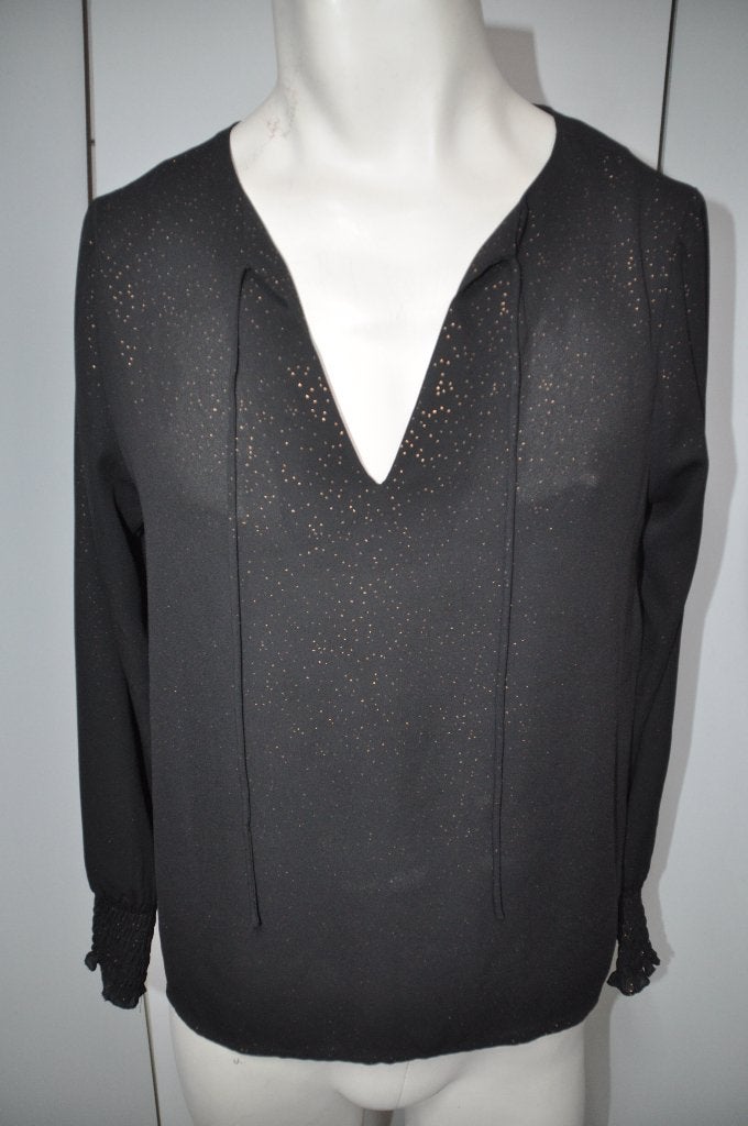 MNO6 Costes Shirt Zwart Goud maat L 40, Maat 38/40 (M), Zwart, Ophalen of Verzenden, Zo goed als nieuw