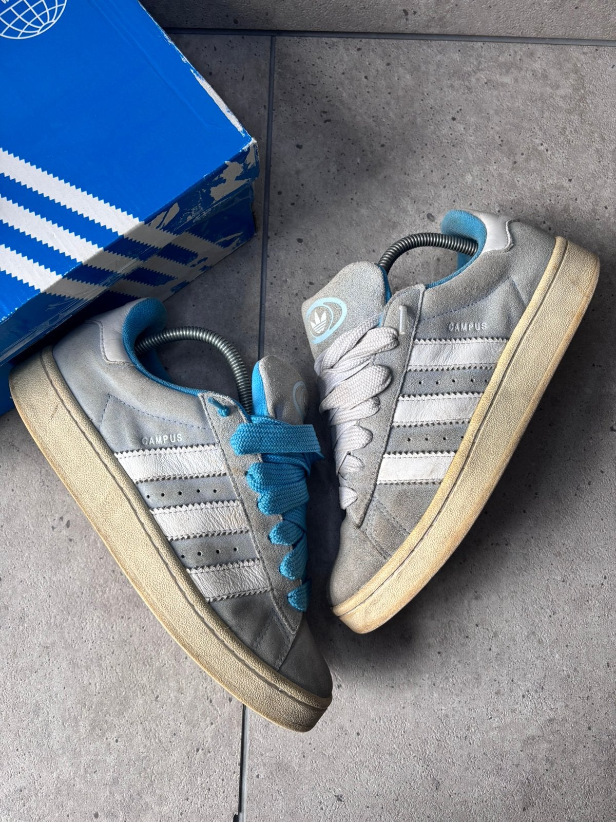 Adidas Campus 00S Ambient Sky 41 1/3 MET DOOS, Ophalen of Verzenden, Zo goed als nieuw, Blauw, Sneakers of Gympen