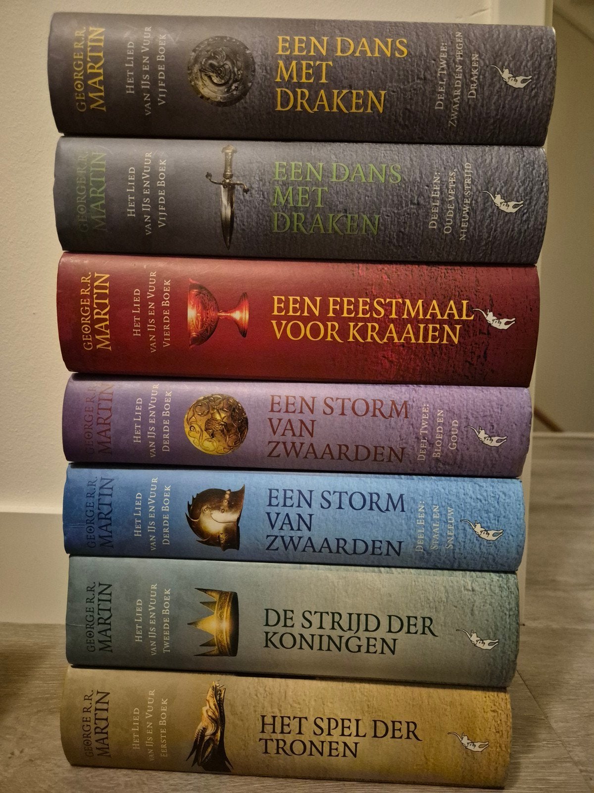 Het Lied van IJs en Vuur boekenreeks - George R.R. Martin, Boeken, Ophalen of Verzenden, Gelezen, George R.R. Martin