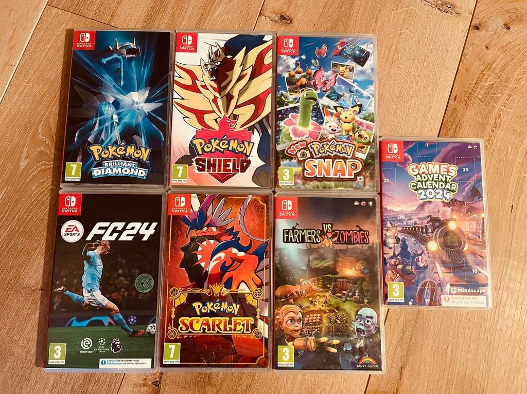 Set Nintendo Switch games, Gebruikt, Verzenden, Overige genres, Eén computer