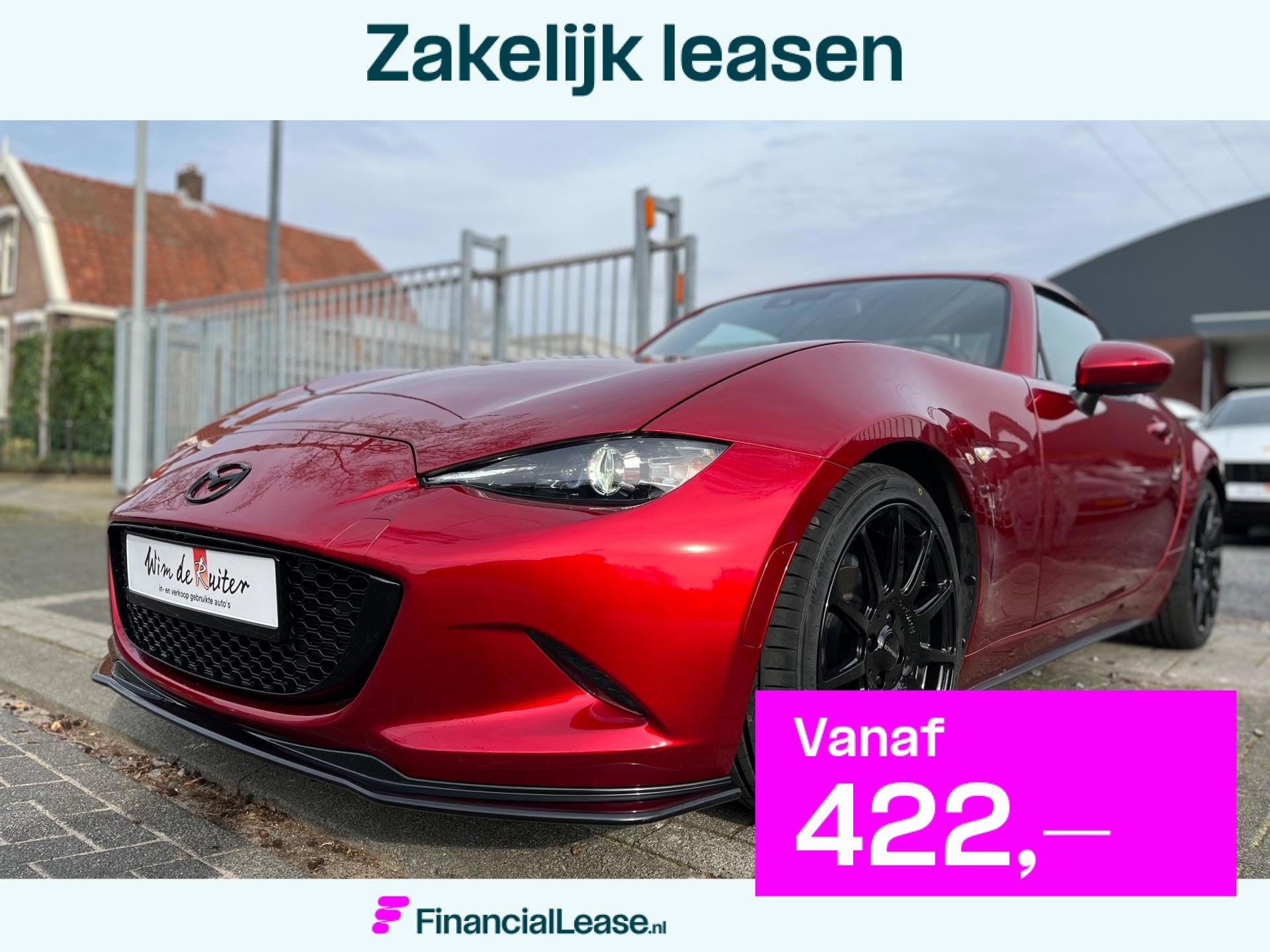 Mazda MX-5 1.5 SkyActiv-G 132 GT-M Roadster | Recaro sportst, Achterwielaandrijving, Gebruikt, Zwart, Bedrijf