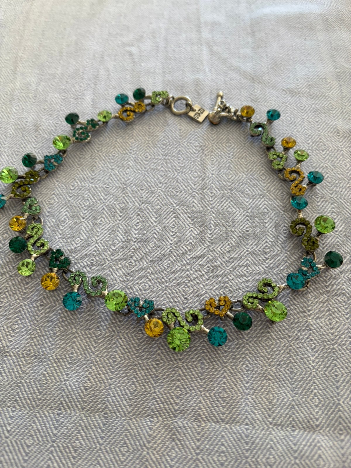 Otazu ketting - groen collier, Ophalen of Verzenden, Zo goed als nieuw, Groen