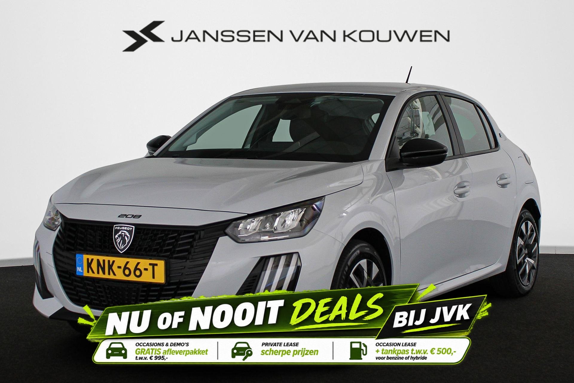 Peugeot e-208 EV Style 50 kWh Apple CarPlay Climate Control, Auto's, Gebruikt, Wit, Origineel Nederlands, Parkeersensor