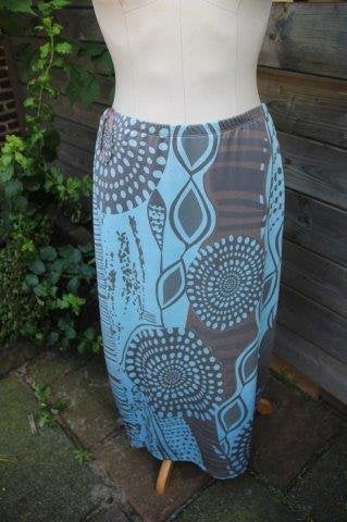 Rok licht blauw/ taupe Didi mt XXL Vaste prijs AANBIEDING, Kleding | Dames, Blauw, Maat 46/48 (XL) of groter, Didi, Ophalen of Verzenden