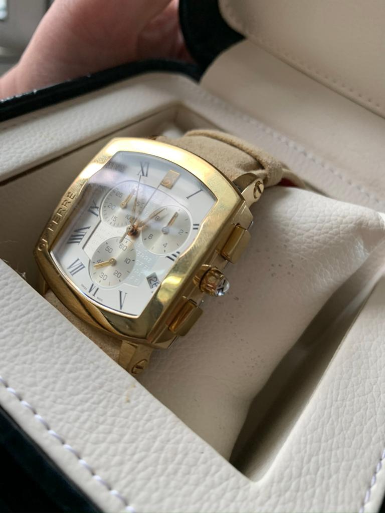 Gianfranco Ferre- Limited Edition horloge unisex saphire/sta, Sieraden, Tassen en Uiterlijk, Ophalen of Verzenden, Zo goed als nieuw