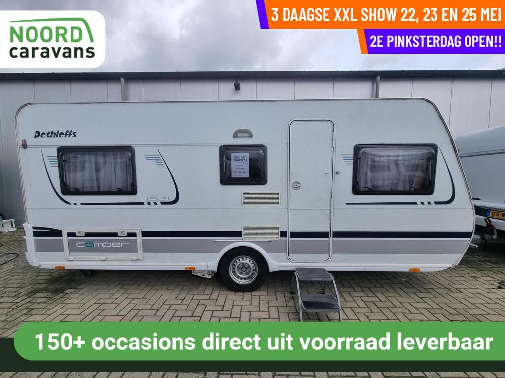 Dethleffs - 2DE PINKSTERDAG OPEN, RUIM 200 CARAVANS, Caravans en Kamperen, Caravans, Bedrijf, tot en met 4, 1000 - 1250 kg, Rondzit