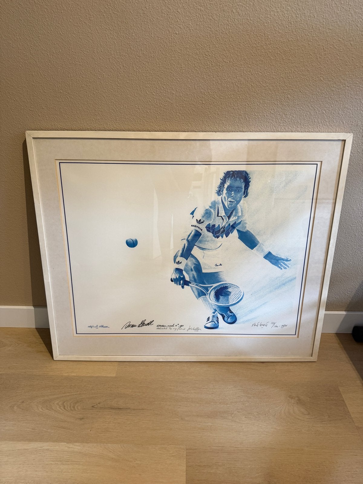 Originele zeefdruk van Ivan Lendl, gesigneerd en genummerd, Antiek en Kunst, Kunst | Litho's en Zeefdrukken, Gelimiteerde oplage