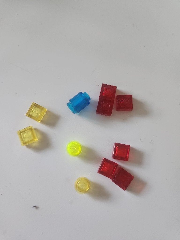Lego doorzichtige blokjes, Ophalen of Verzenden, Gebruikt, Losse stenen, Lego